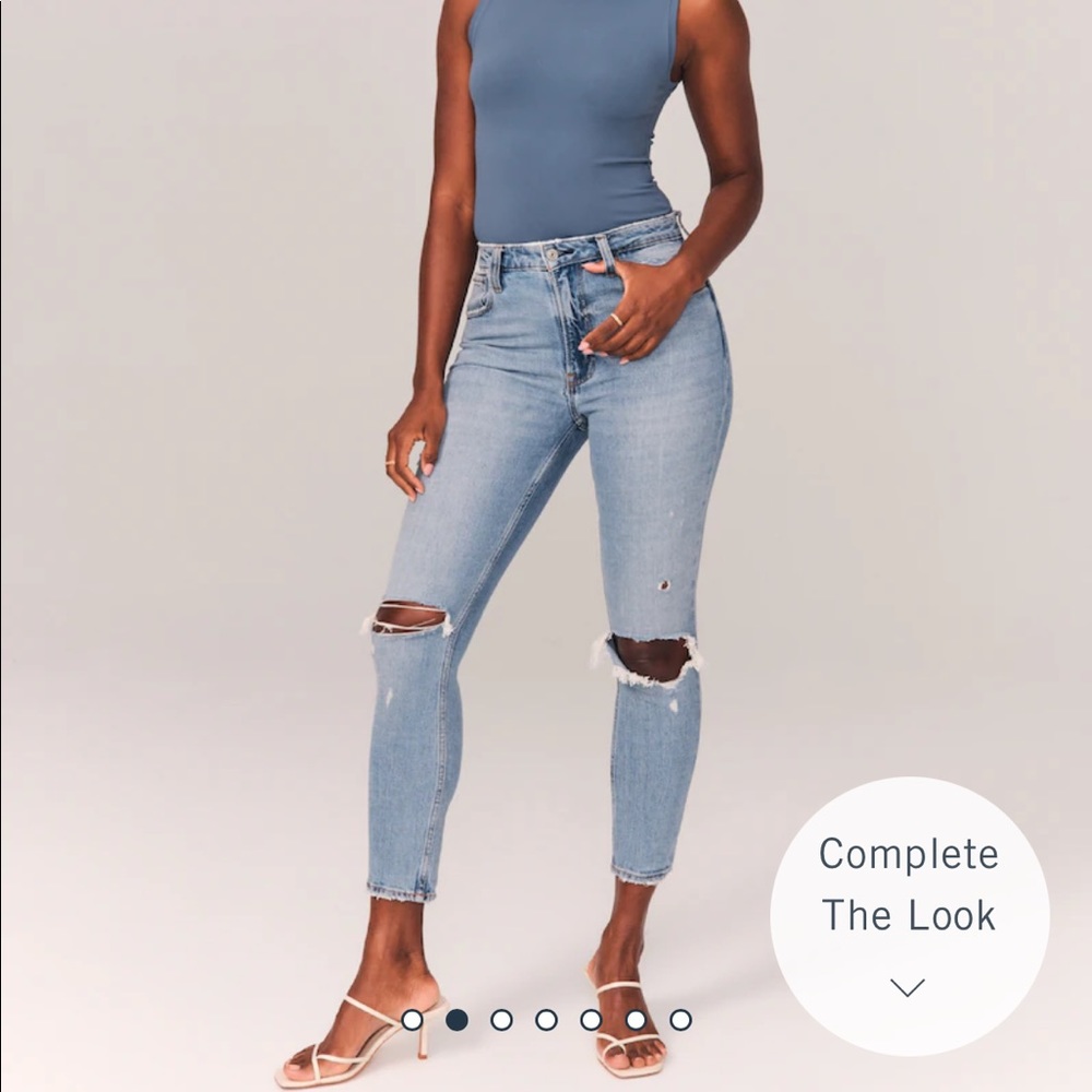 Abercrombie & Fitch skinny ankle curve love jeans